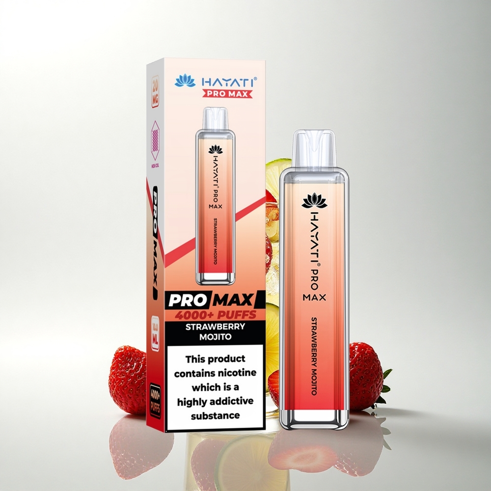 Hayati Pro Max 4000 Puffs Eper Mojito 4000 Puff Dual Mesh