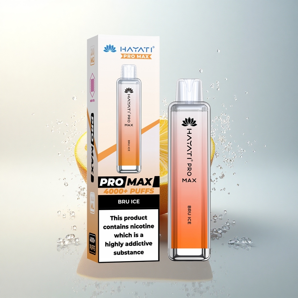 Hayati Pro Max 4000 Puffs Jég Kristály Dupla Tekercs 1400mAh