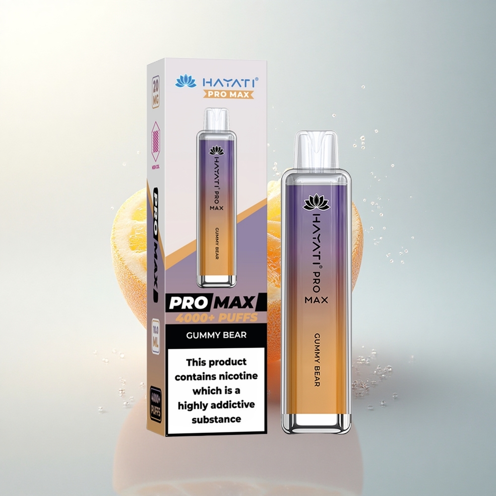 Hayati Pro Max 4000 Puffs Rágós Medve Újratölthető LED
