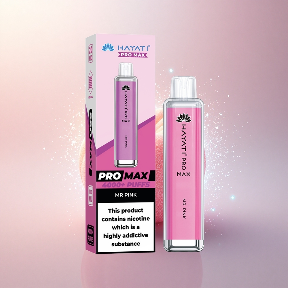 Hayati Pro Max 4000 Puffs Rózsaszín Mester 2ml Kettős Mesh