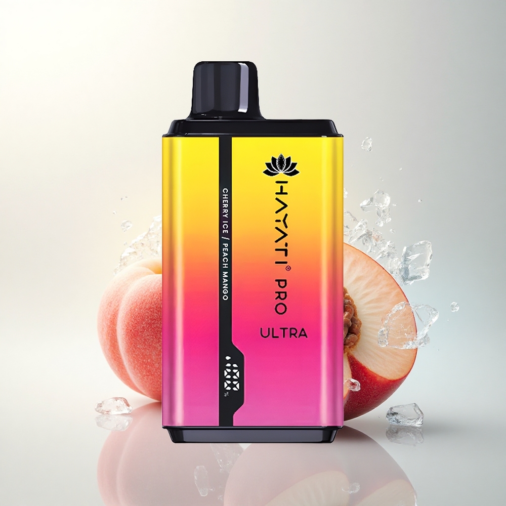 Hayati Pro Ultra 15000 Puffs Cseresznye Jég Barack Mangó 850mAh 24ml 2%