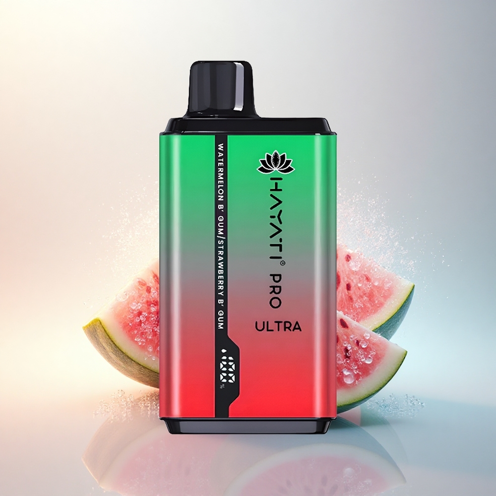 Hayati Pro Ultra 15000 Puffs Görögdinnye Buborékrák Eper Buborékrák 850mAh 24ml 2%