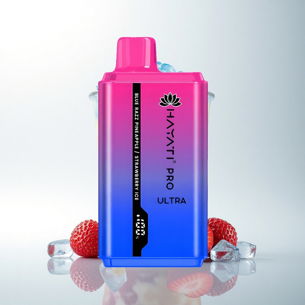 Hayati Pro Ultra 15000 Puffs Kék Málna Ananász Eper Jég 850mAh 24ml 2%
