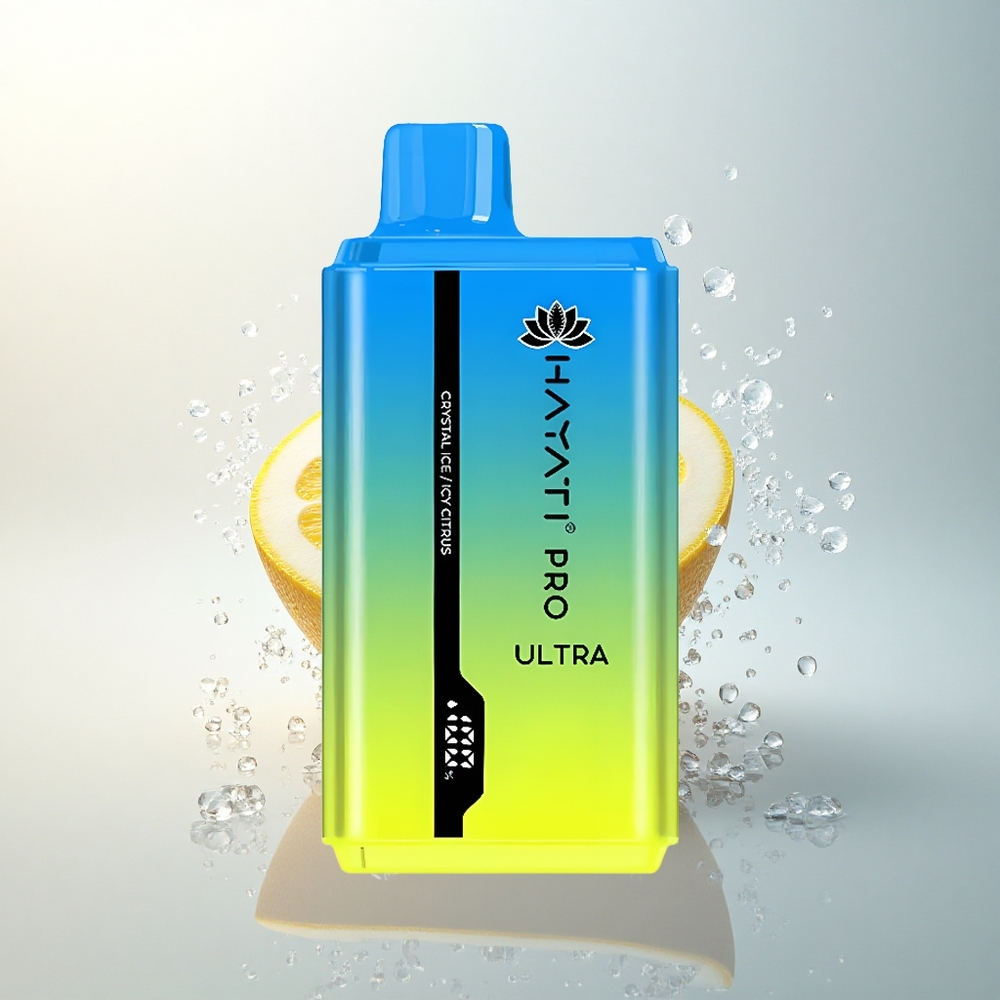 Hayati Pro Ultra 15000 Puffs Kristály Jég Jeges Citrom 850mAh 24ml
