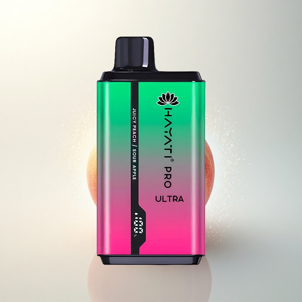 Hayati Pro Ultra 15000 Puffs Savanyú Alma Lédús Őszibarack 850mAh 24ml