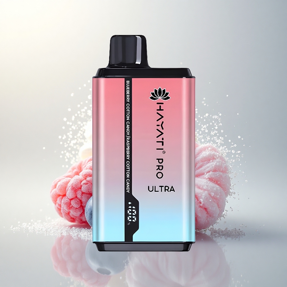 Hayati Pro Ultra 15000 Puffs Áfonya Vattacukor Málna Vattacukor 850mAh 24ml 2%