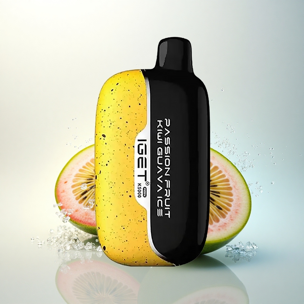 IGET Moon K5000 Puffs Passiógyümölcs Kivi Guava Jég Mesh 1.35 Ohm PC 99.4 mm