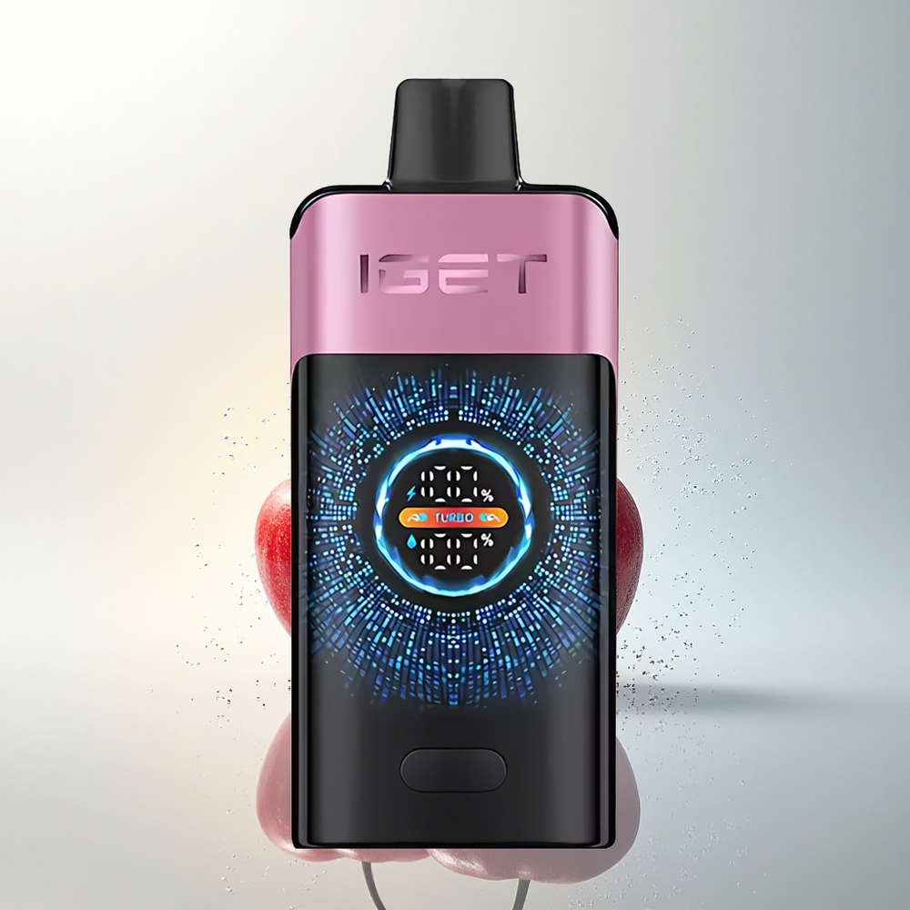 IGET ONE 12000 Puffs Cseresznye Szörny Kettős Háló Kanyargós Képernyő