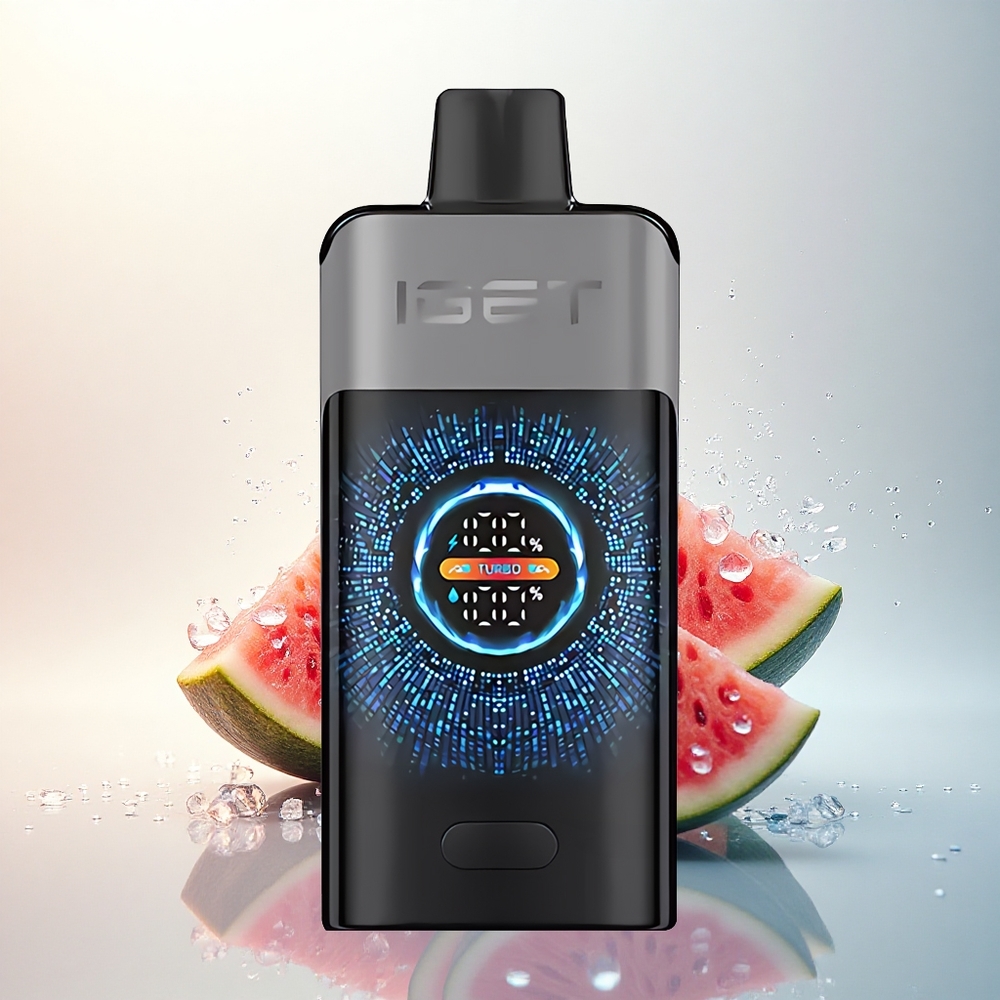 IGET ONE 12000 Puffs Eper Görögdinnye Jég 2700 mAh Kanyargós Színes Kijelző
