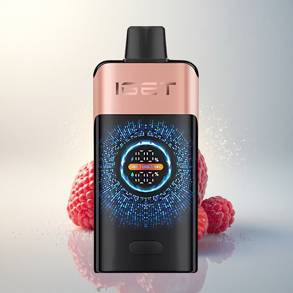 IGET ONE 12000 Puffs Eper Málna Kanyargós Színképernyős