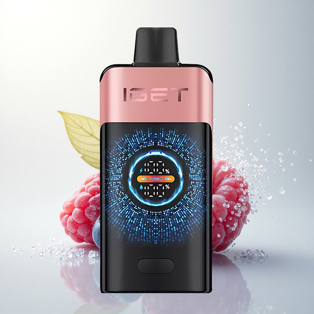 IGET ONE 12000 Puffs Áfonya Málna 2700 mAh Kettős Hálós Íz
