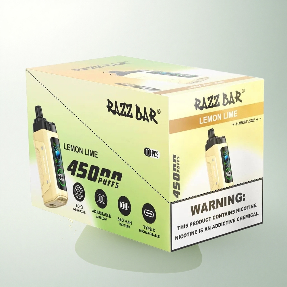 Razz Bar 45000 Puffs Citrom Lime Mesh Coil Típus-C