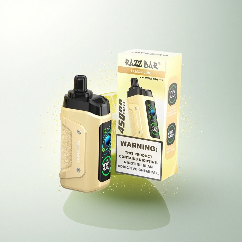 Razz Bar 45000 Puffs Citrom Lime Mesh Coil Típus-C