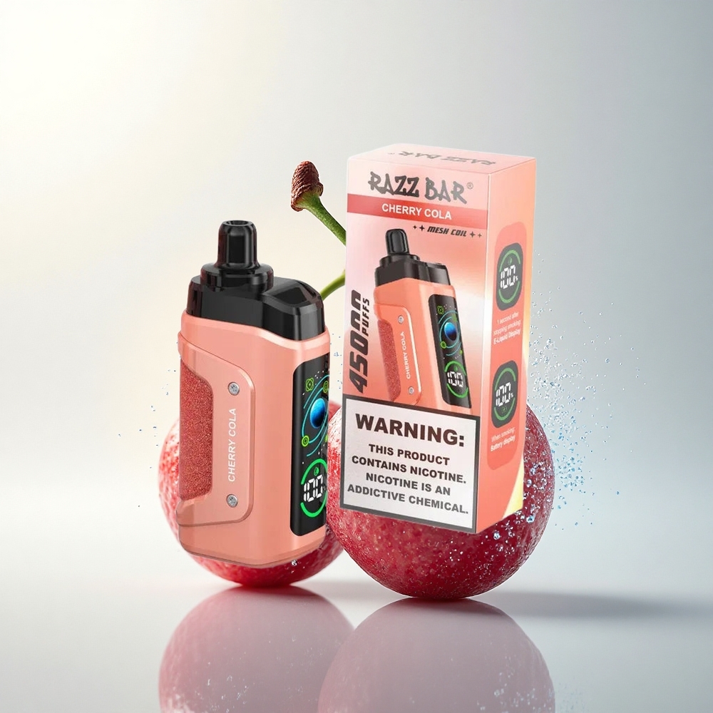 Razz Bar 45000 Puffs Cseresznye Kóla Mesh Coil Típus-C