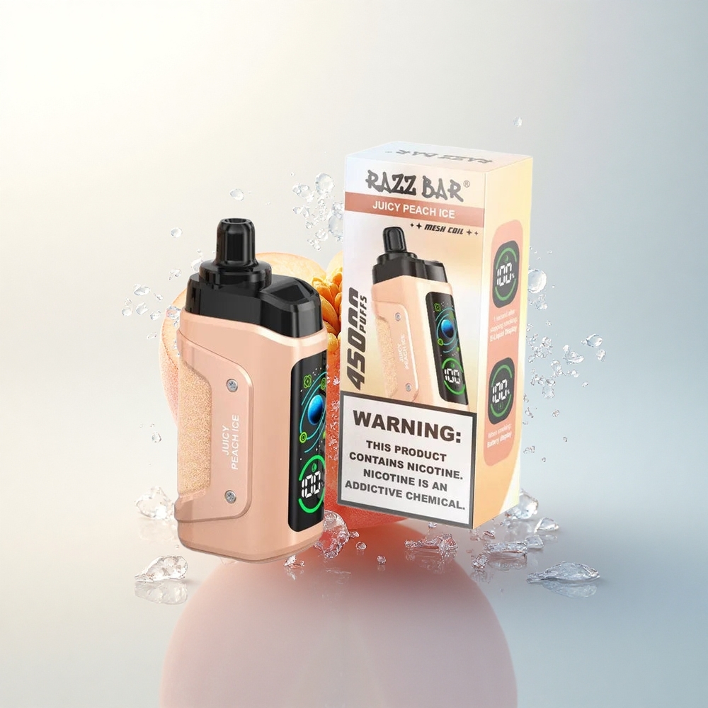 Razz Bar 45000 Puffs Narancssárga Barack Jég Mesh Coil Type-C
