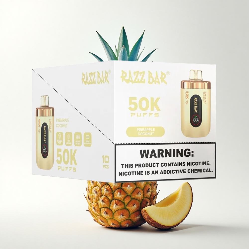 Razz Bar 50K Puffs Ananász Kókusz Mesh Coil Type-C
