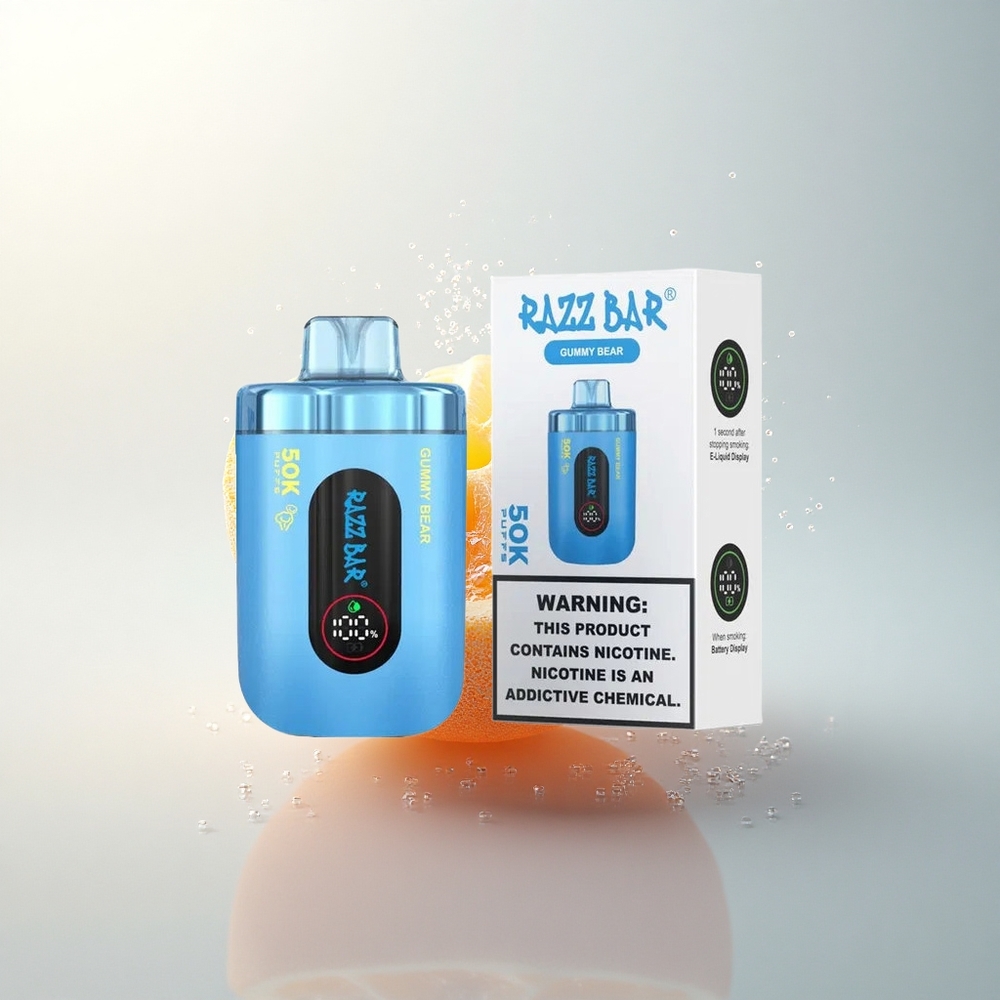 Razz Bar 50K Puffs Medveíz Mesh 1.0 Ohm Típus-C